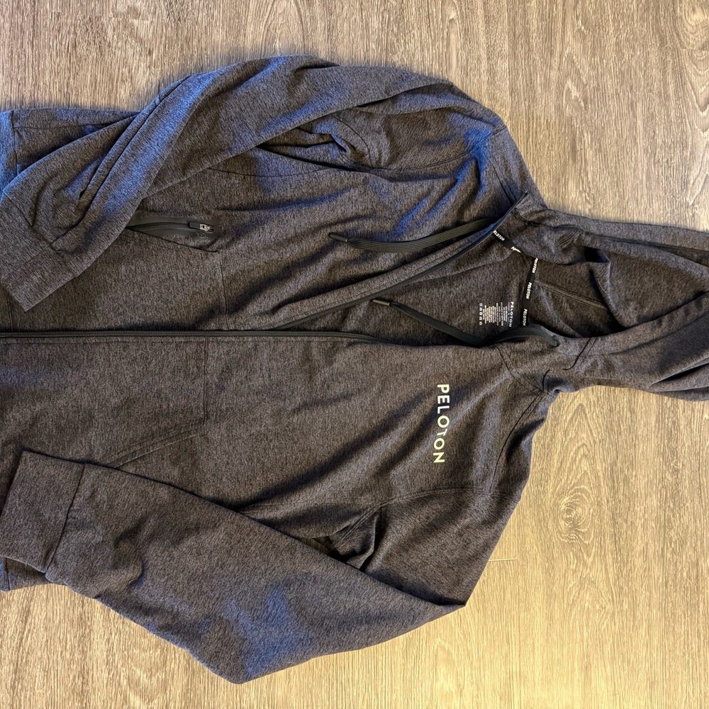 Peloton Men's Dreamblend Gray Hoodie Jacket
